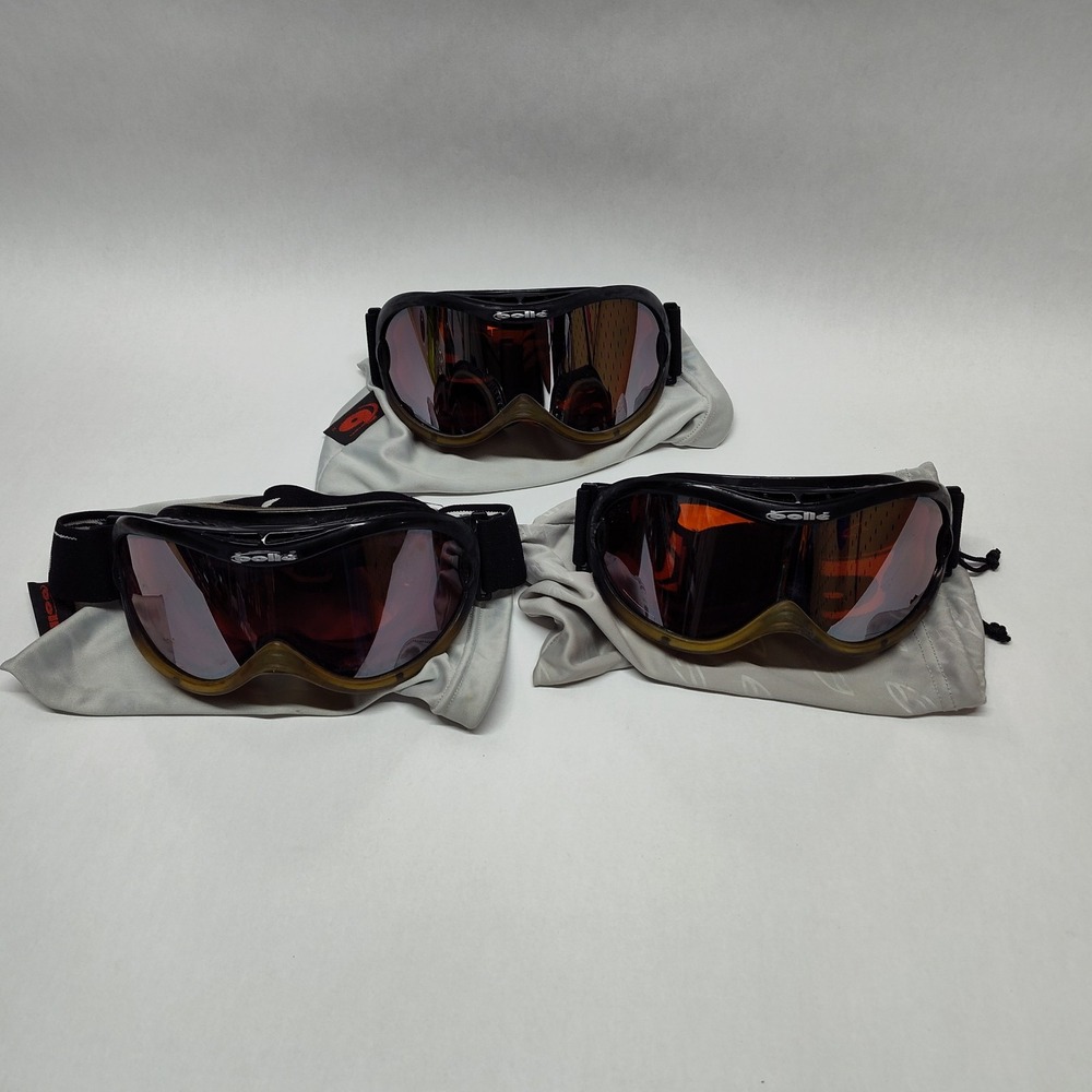 Three Bolle Goggles Pre Owned